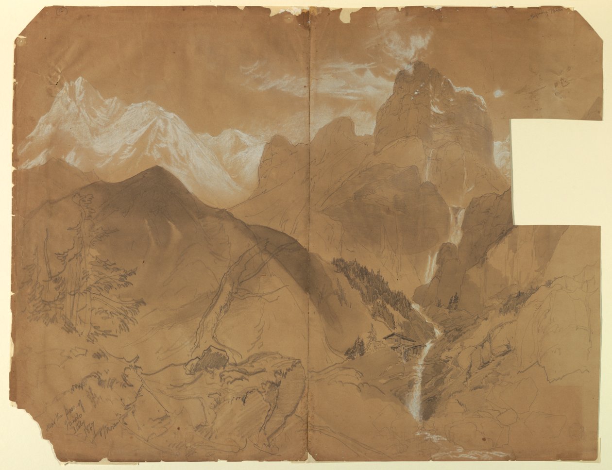 Near the Pass of Faido, Italy by Thomas Moran
