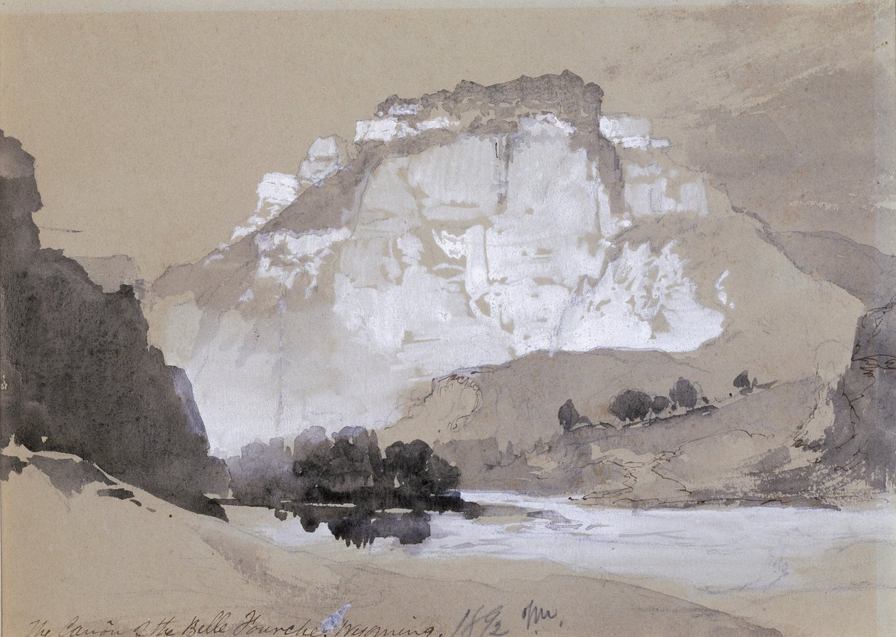 The Canyon of the Belle Fourche, Wyoming by Thomas Moran