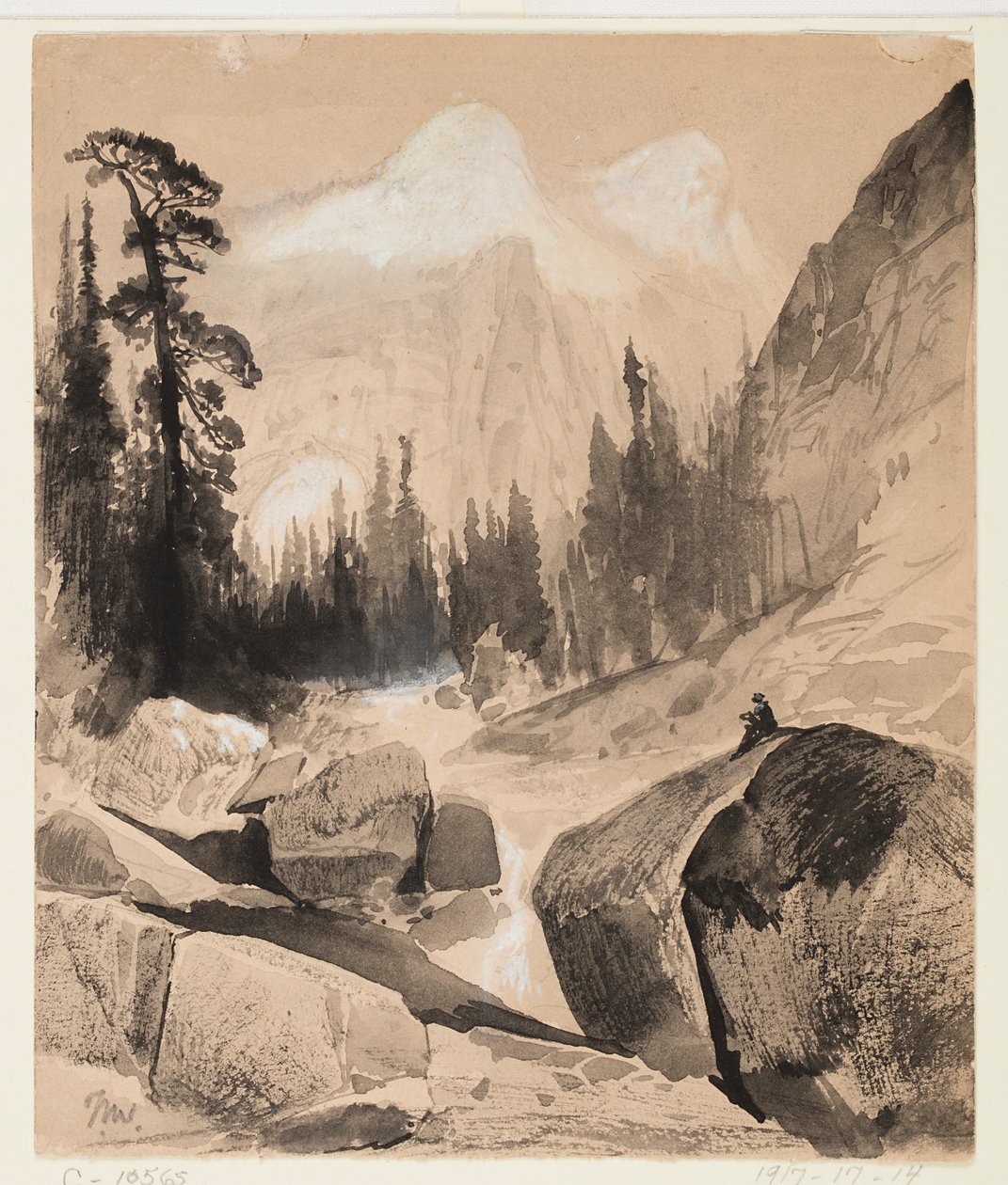 The North Dome, Yosemite, California by Thomas Moran