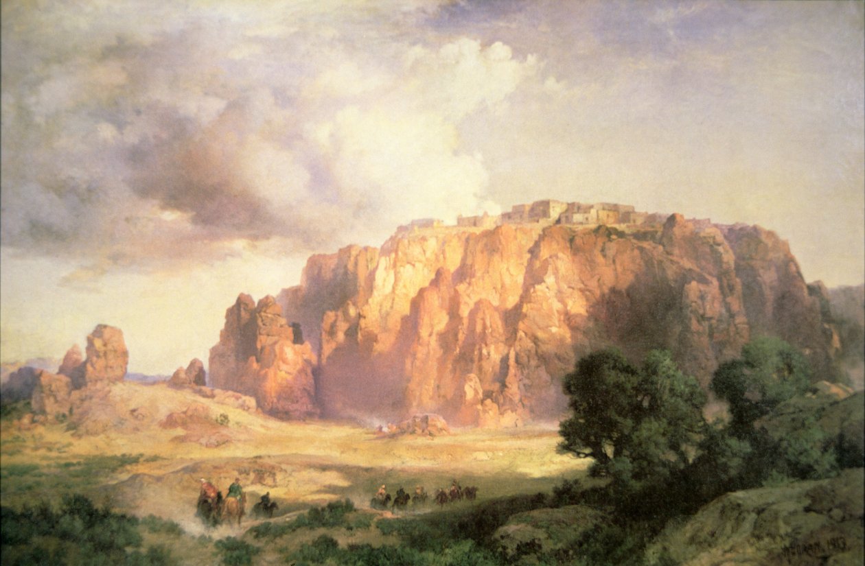 The Pueblo of Acoma, New Mexico by Thomas Moran