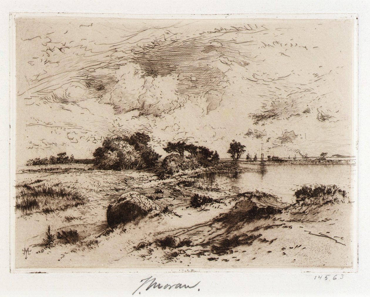Three Mile Harbor Easthampton, Long Island by Thomas Moran