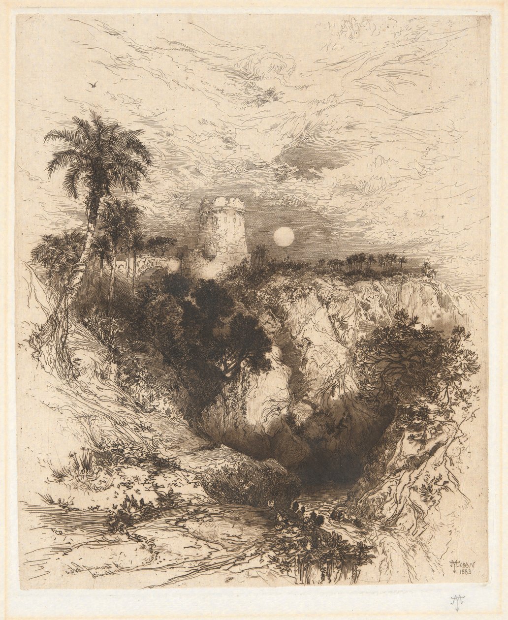 Tower of Cortez, Mexico by Thomas Moran