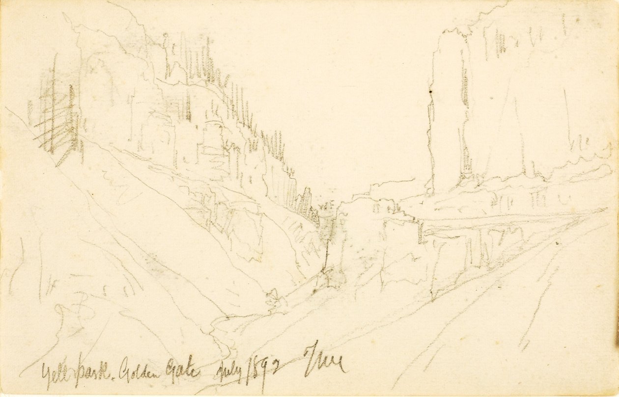 Yellowstone Park, Golden Gate by Thomas Moran