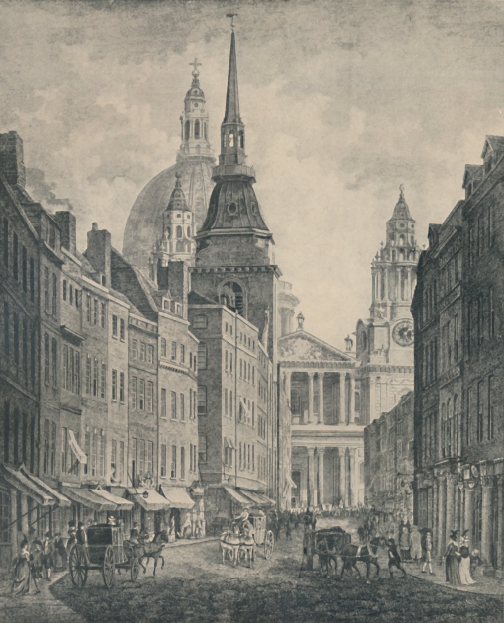Shopping in Ludgate Street, 1795 by Thomas Morris