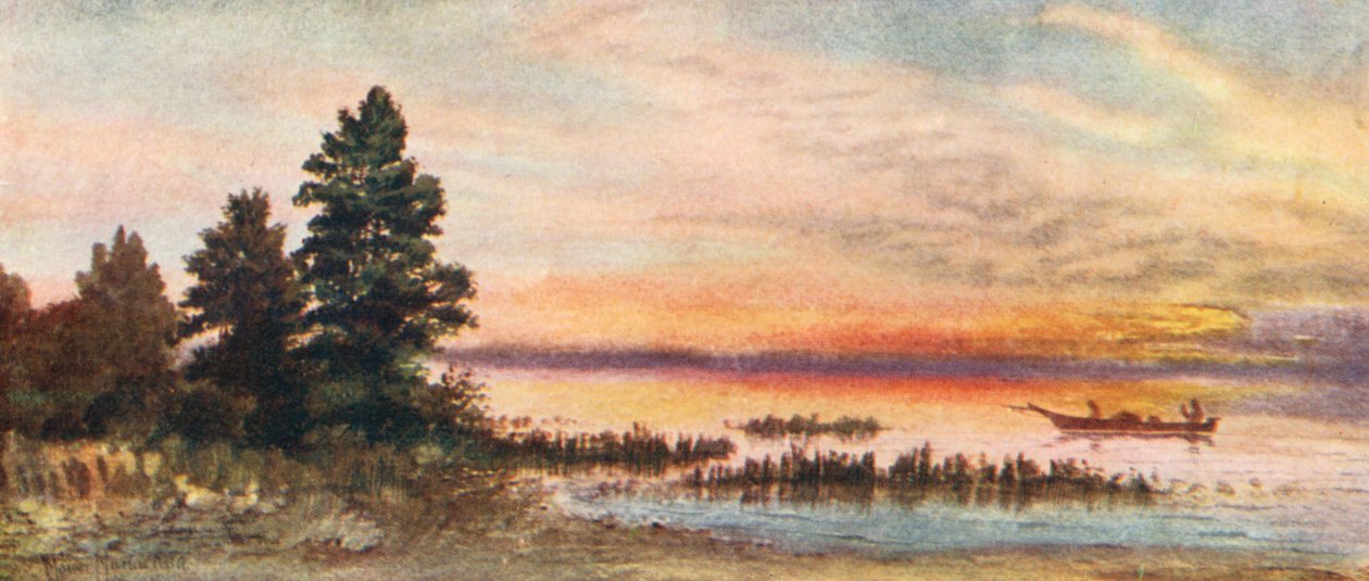 Sunset on Lake Superior by Thomas Mower Martin