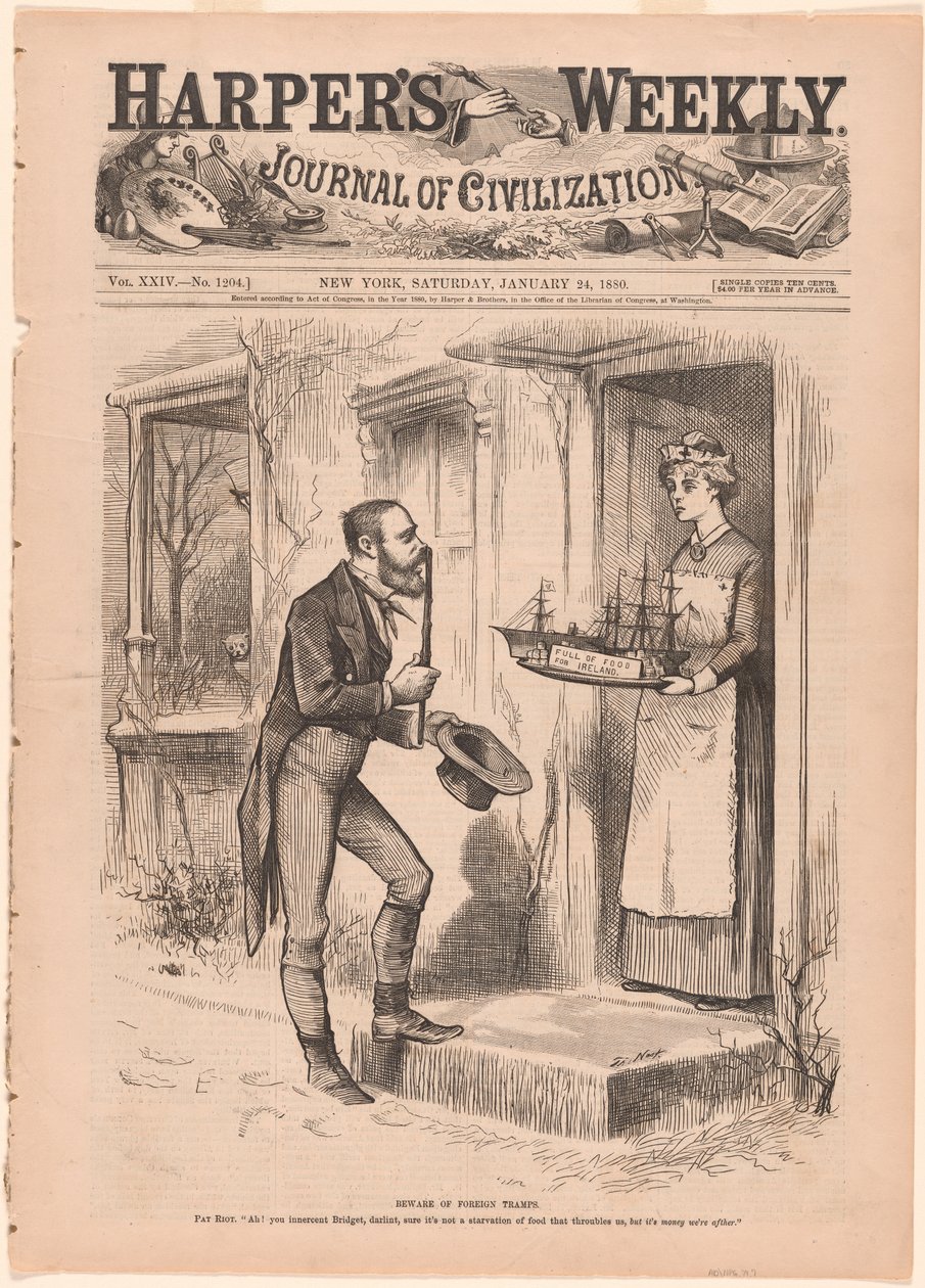 Beware of Foreign Tramps by Thomas Nast