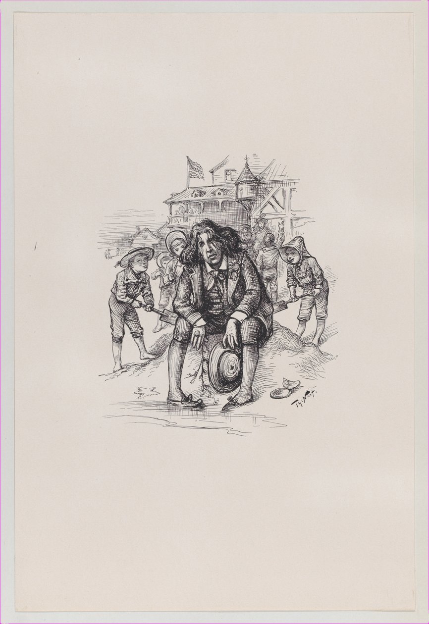 Oscar at the Sea-Shore by Thomas Nast