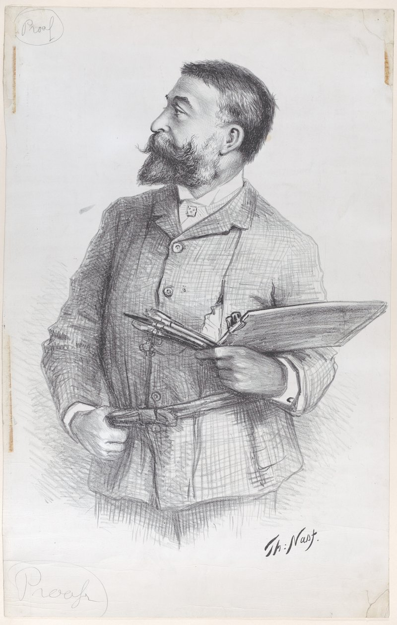 Portrait of the Artist by Thomas Nast