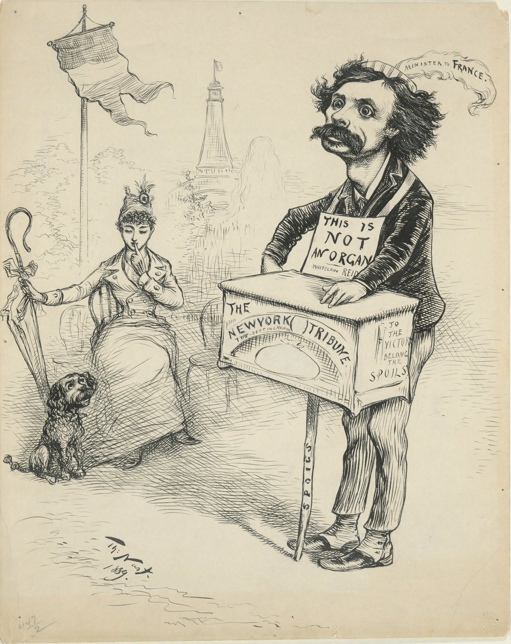To the Victors Belong the Spoils by Thomas Nast