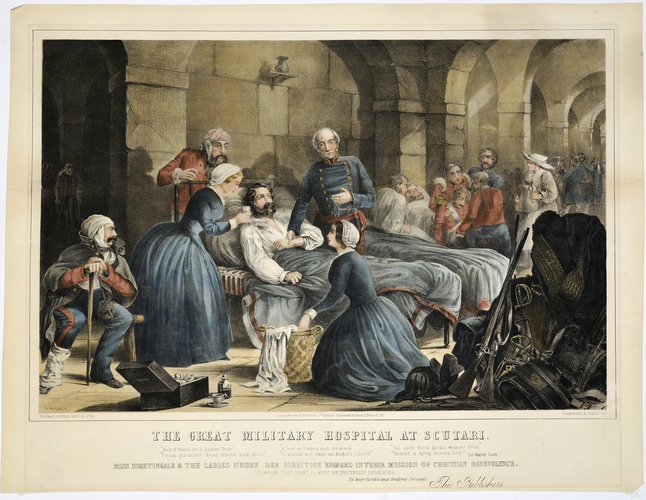 The Great Military Hospital at Scutari, printed by Stannard und Dixon, 24 February 1855 by Thomas Packer