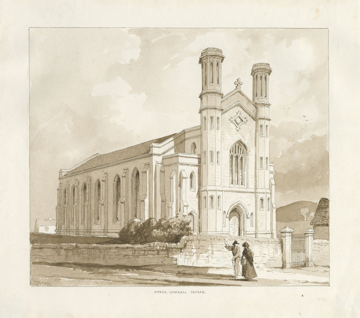 (Upper) Gornal Church by Thomas Peploe Wood