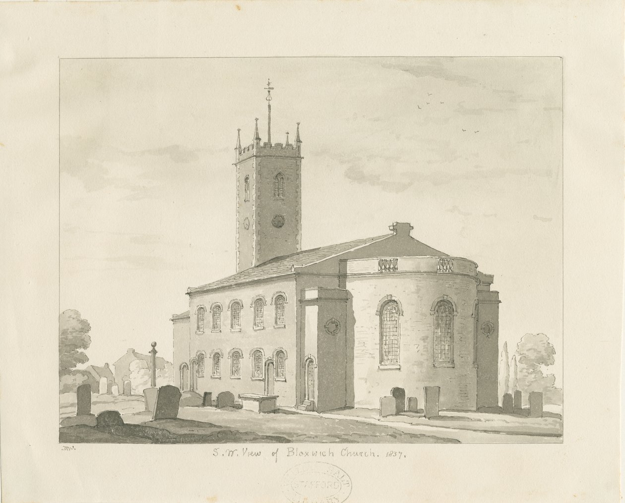 Bloxwich Church by Thomas Peploe Wood