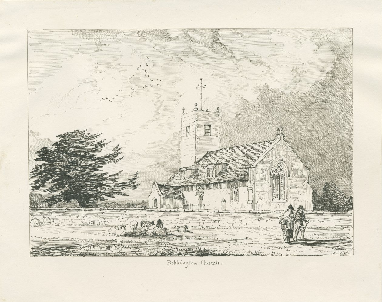 Bobbington Church by Thomas Peploe Wood