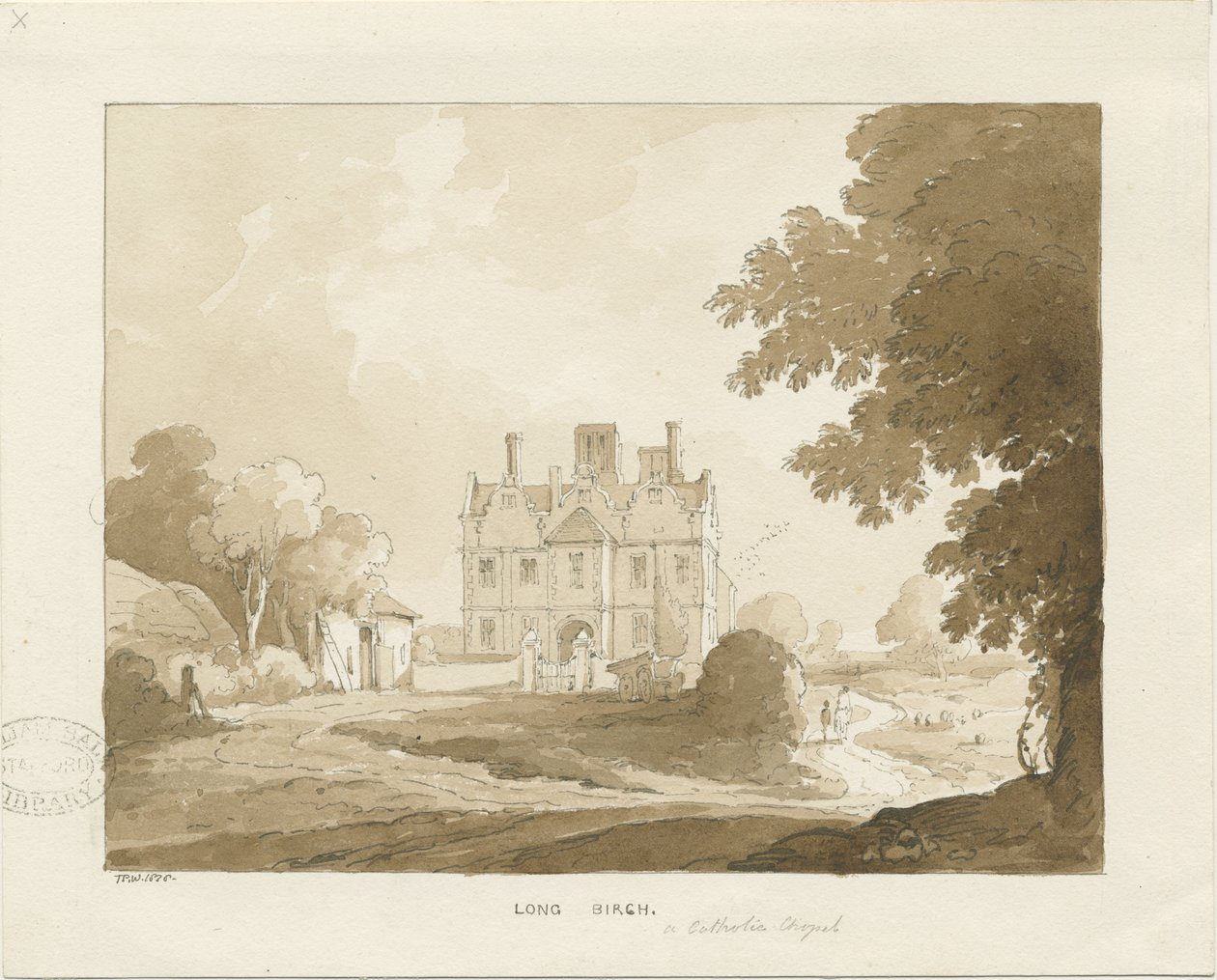 Brewood - Long Birch Hall by Thomas Peploe Wood