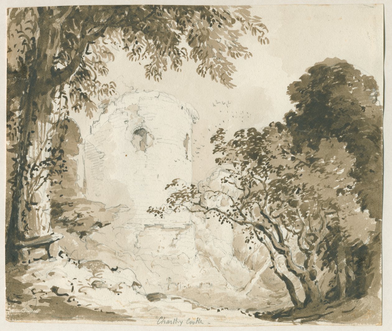 Chartley Castle by Thomas Peploe Wood
