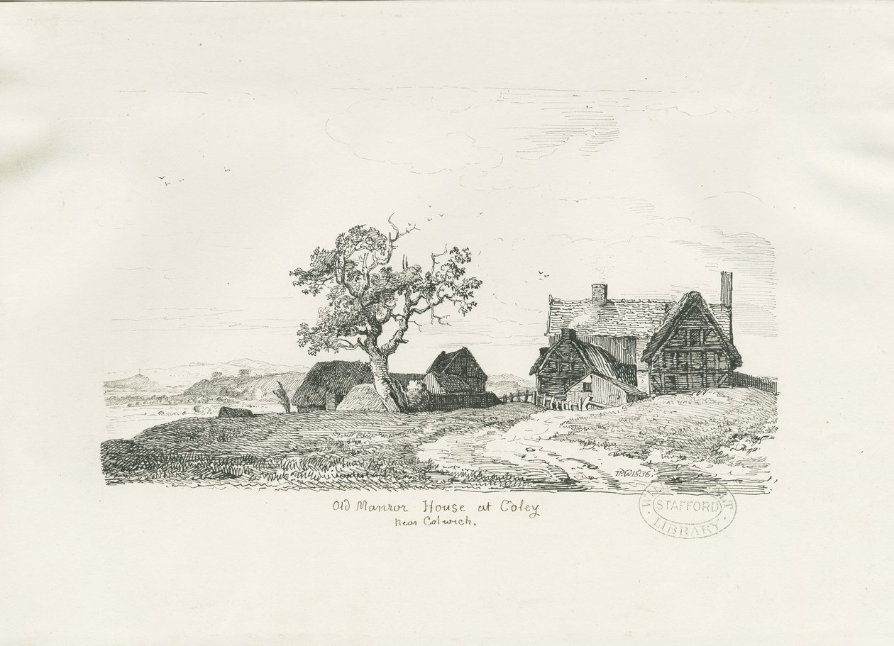 Old Manor House at Coley, Colwich by Thomas Peploe Wood