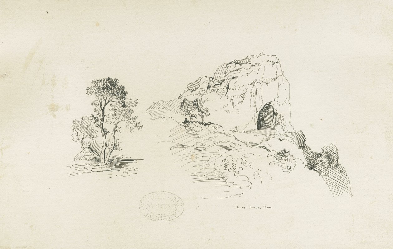 Dovedale - landscape by Thomas Peploe Wood