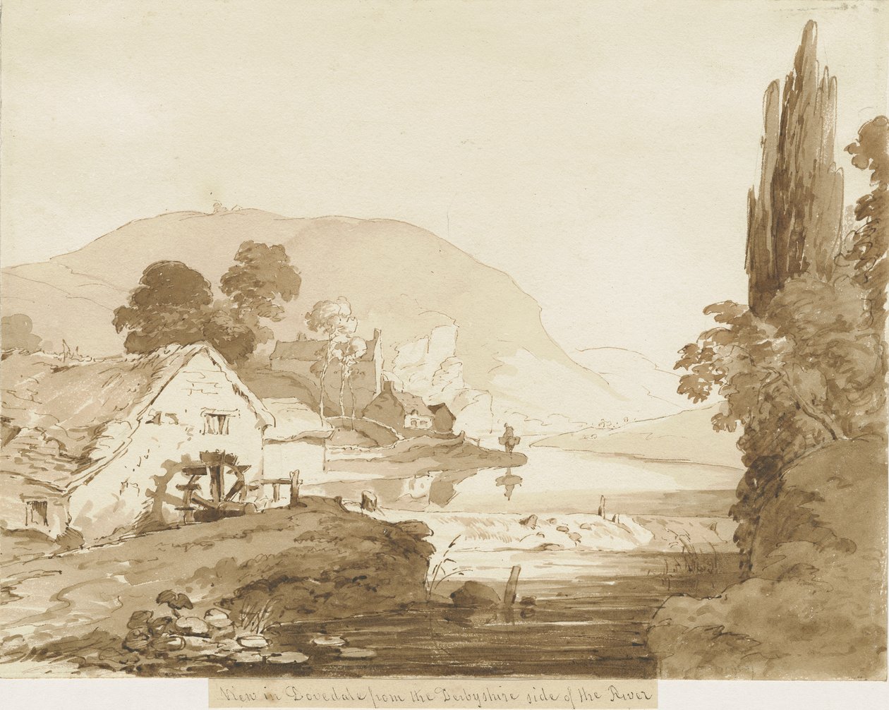 Dovedale - Landscape by Thomas Peploe Wood