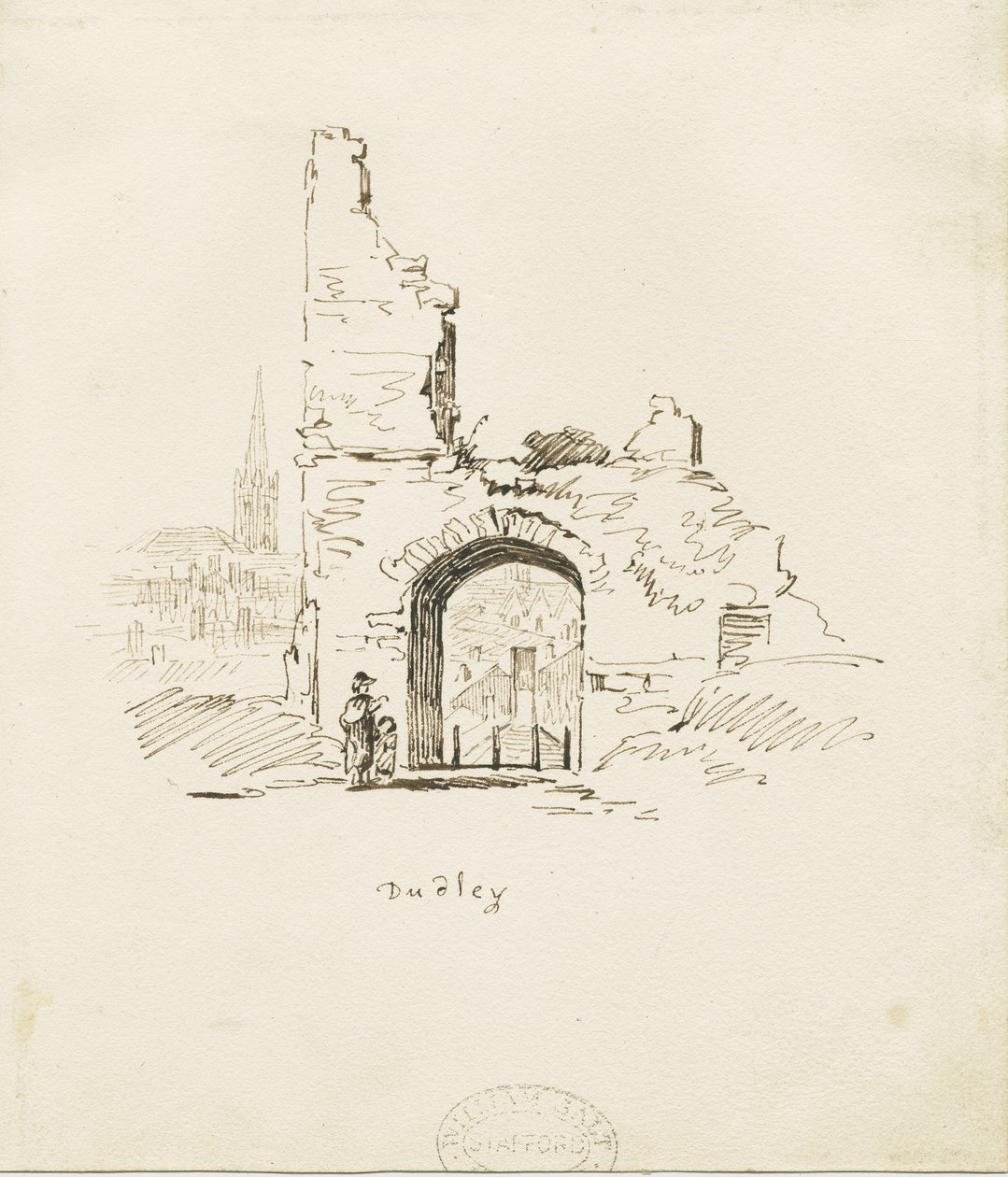 Dudley Castle - The Keep by Thomas Peploe Wood