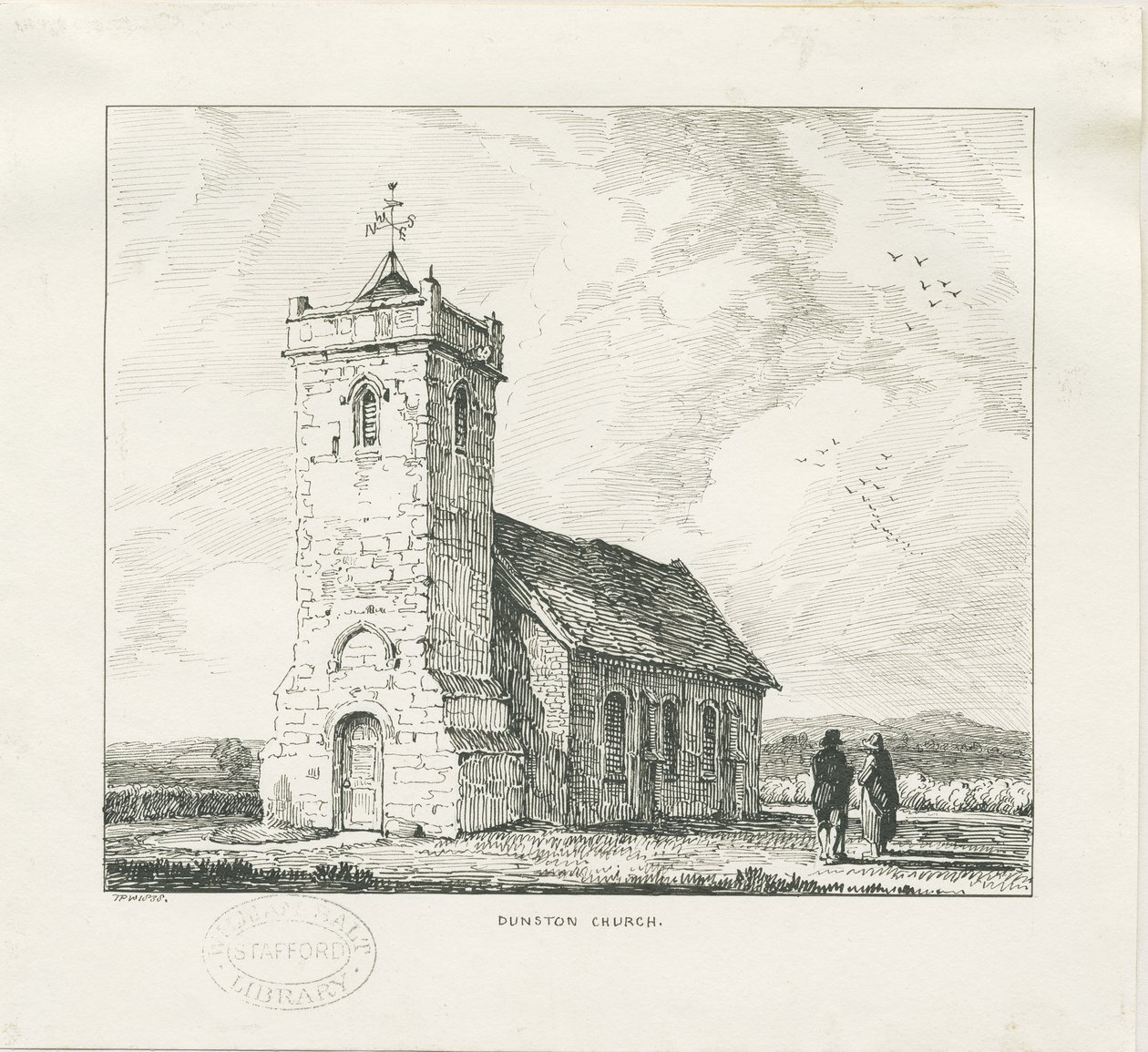 Dunston Church by Thomas Peploe Wood