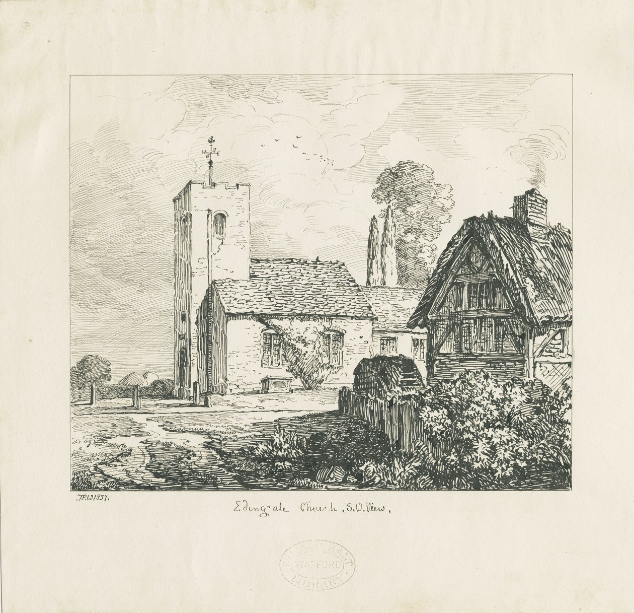 Edingale Church by Thomas Peploe Wood