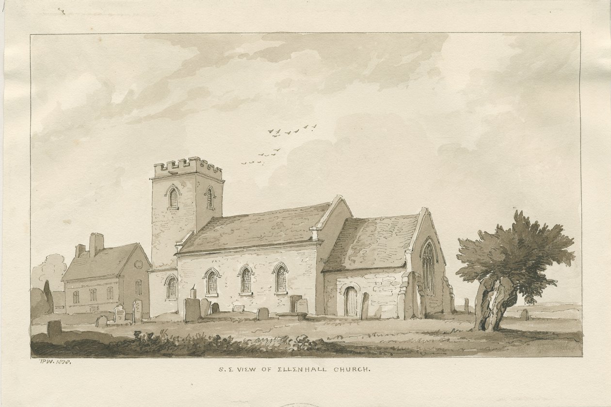 Ellenhall Church by Thomas Peploe Wood