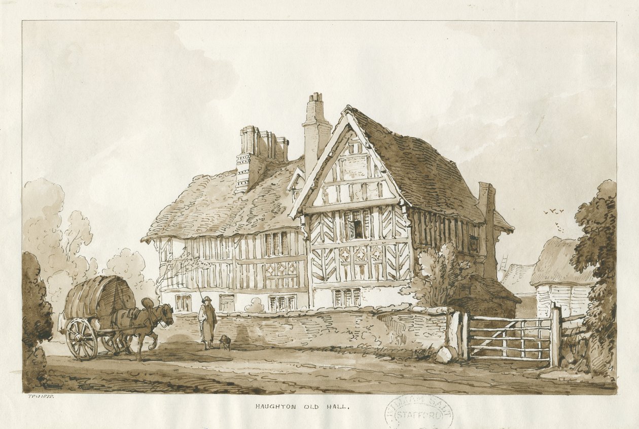 Haughton - Old Hall by Thomas Peploe Wood