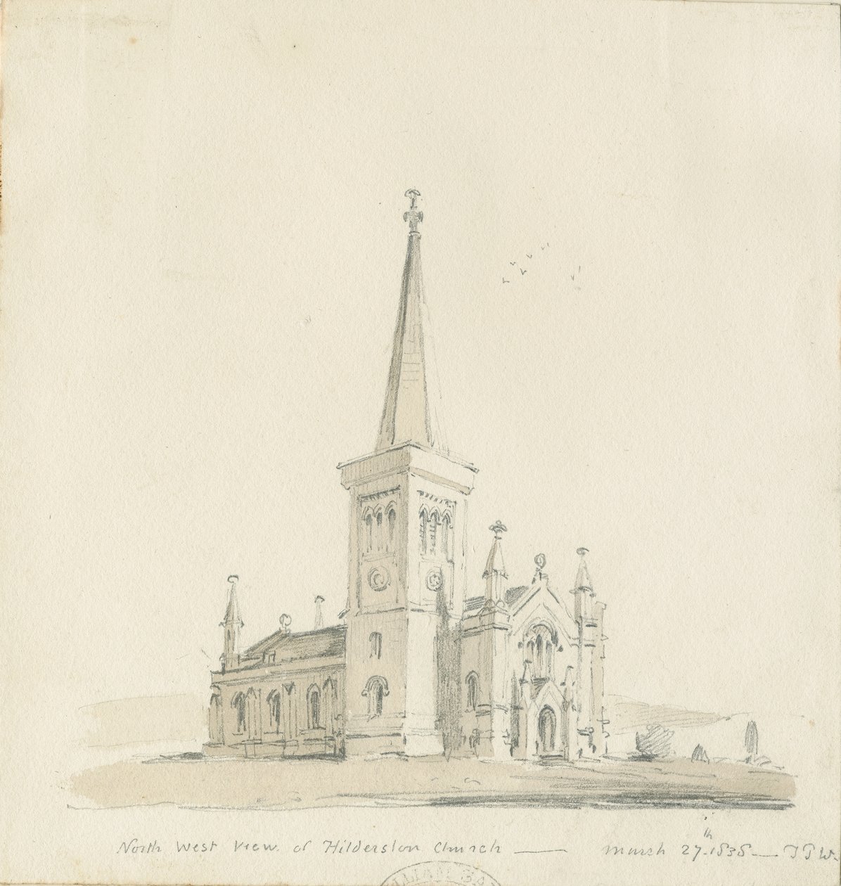 Hilderstone Church by Thomas Peploe Wood