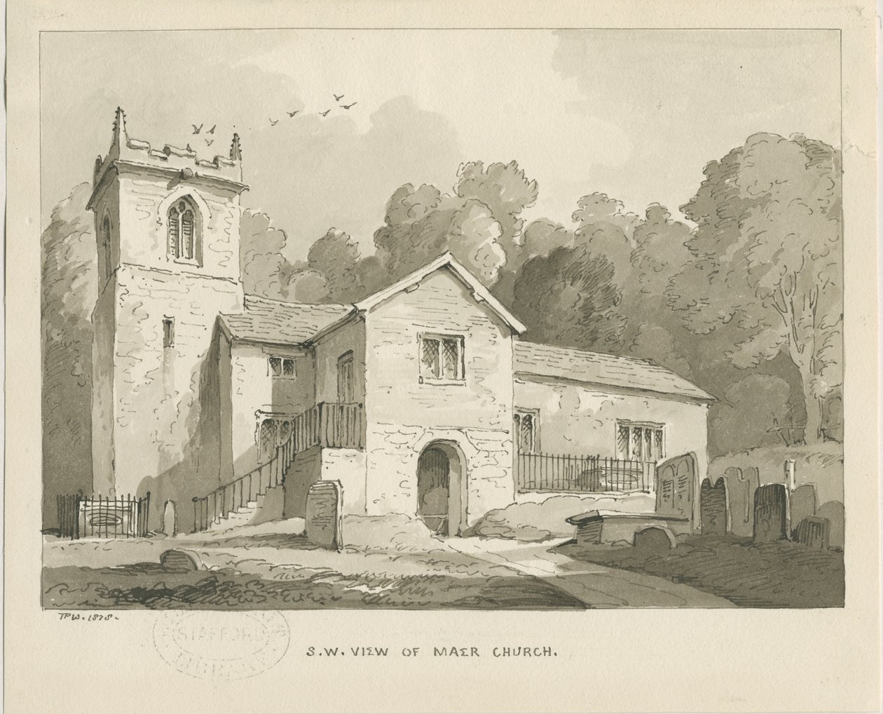 Maer Church by Thomas Peploe Wood