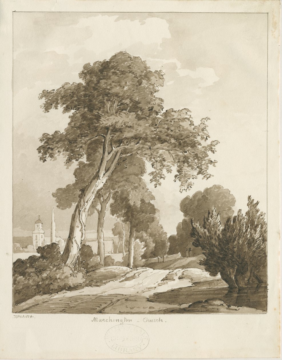 Marchington Church by Thomas Peploe Wood