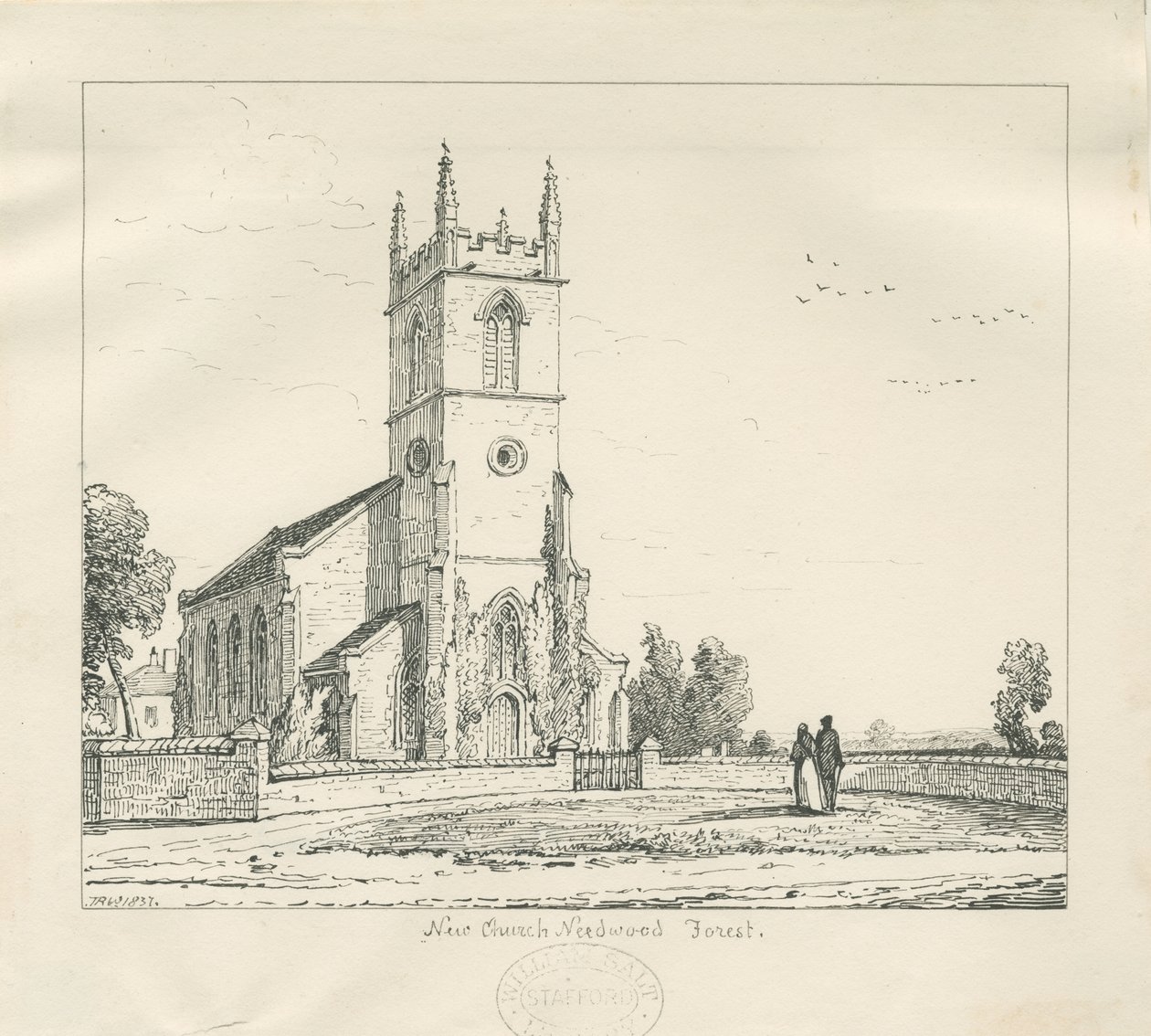 Needwood - New Church by Thomas Peploe Wood