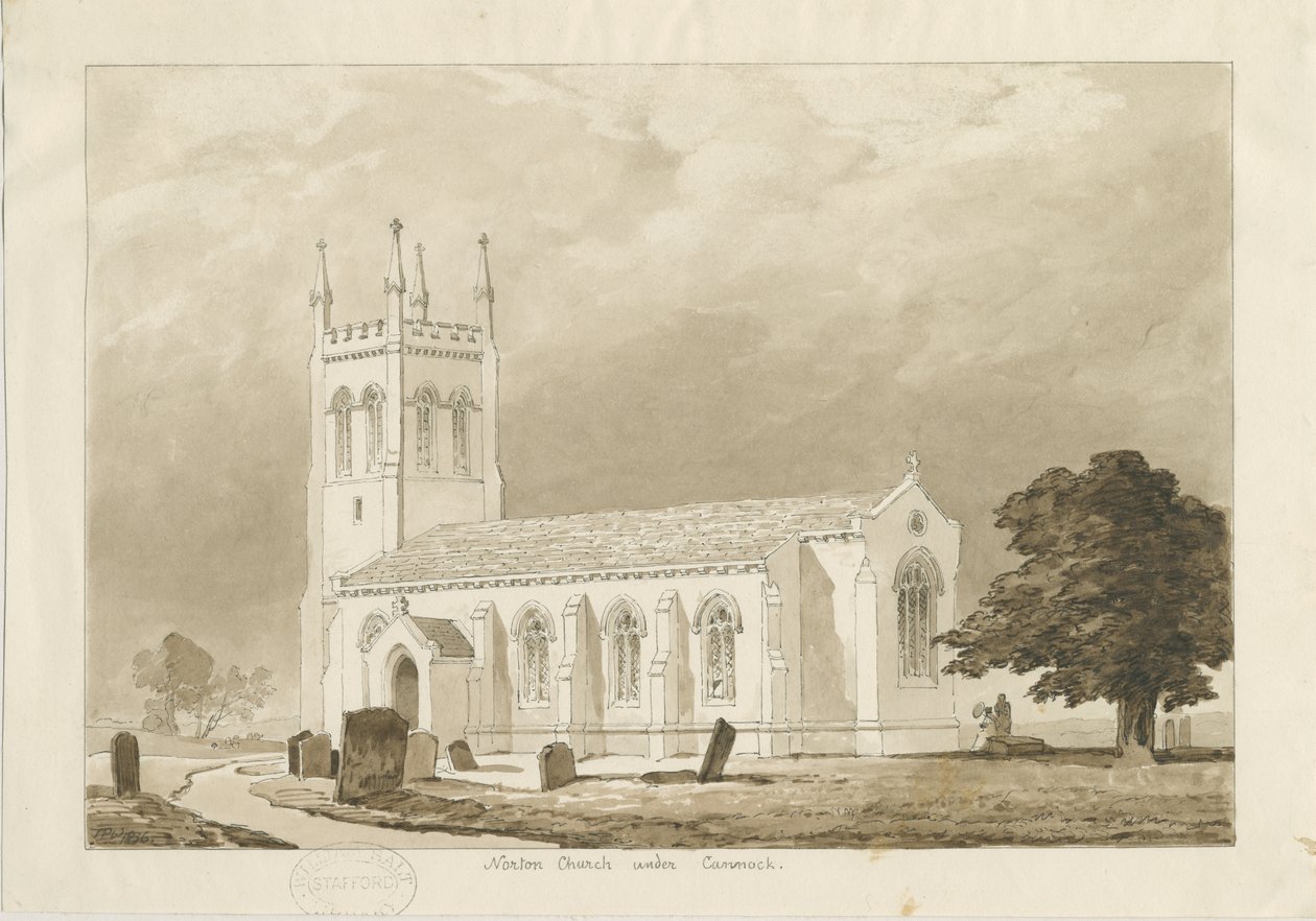 Norton Canes Church by Thomas Peploe Wood