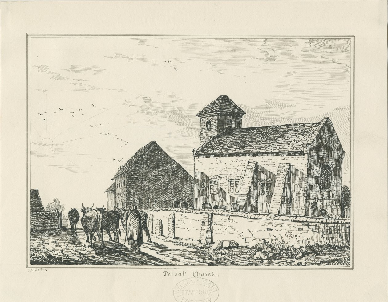 Pelsall Church (Old) by Thomas Peploe Wood