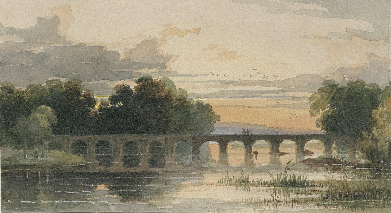 Shugborough Bridge by Thomas Peploe Wood