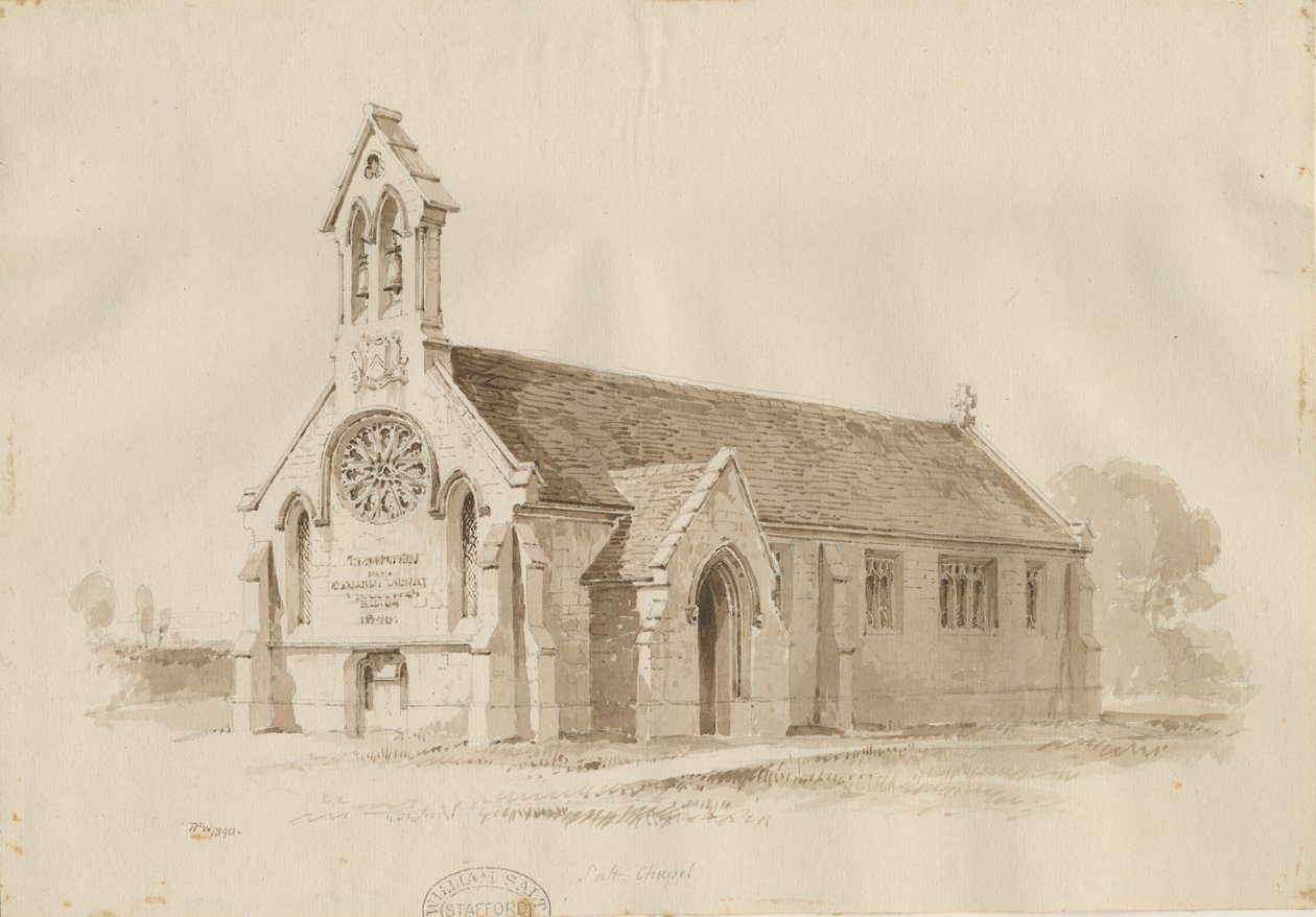 Stafford - Salt Chapel [St. James], 1840 by Thomas Peploe Wood