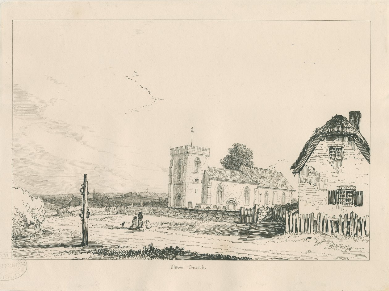 Stowe Church by Thomas Peploe Wood