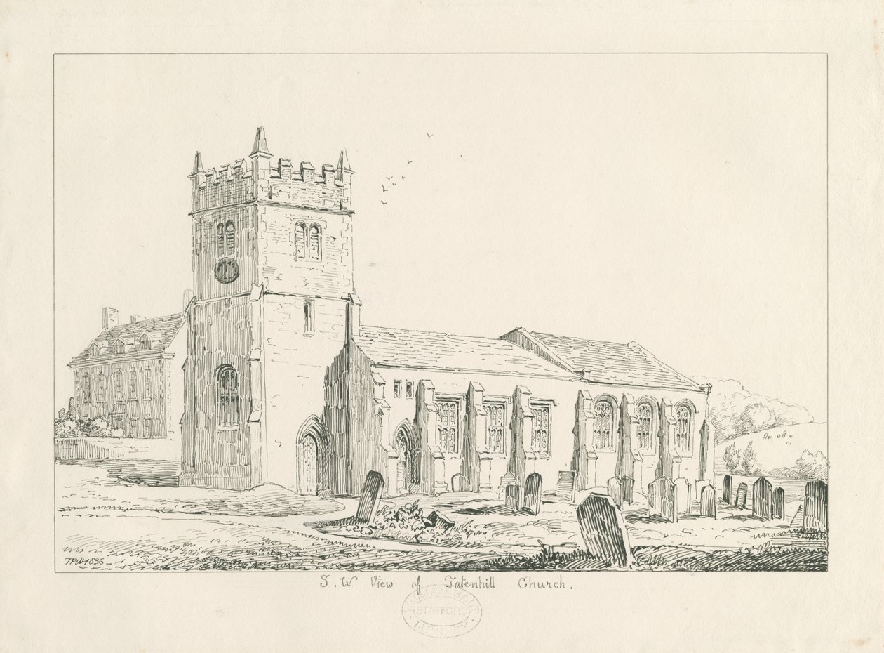 Tatenhill Church by Thomas Peploe Wood