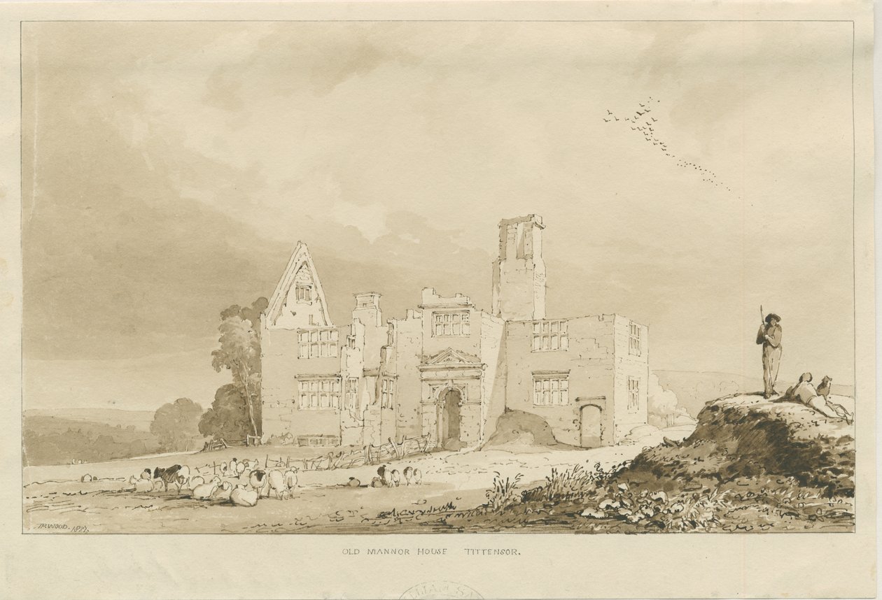 Tittensor - Old Manor House by Thomas Peploe Wood