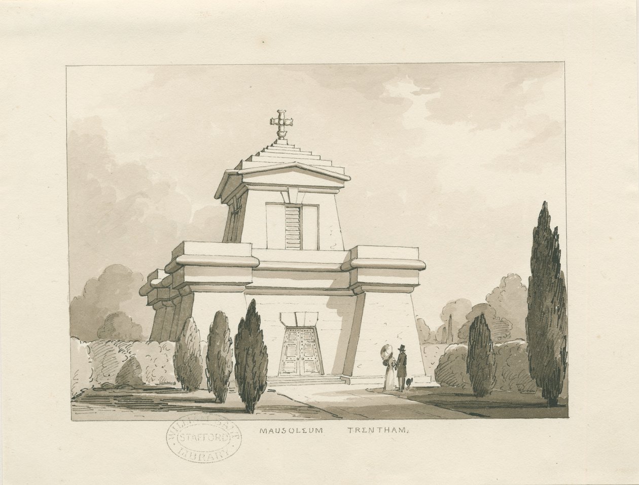 Trentham - The Mausoleum by Thomas Peploe Wood