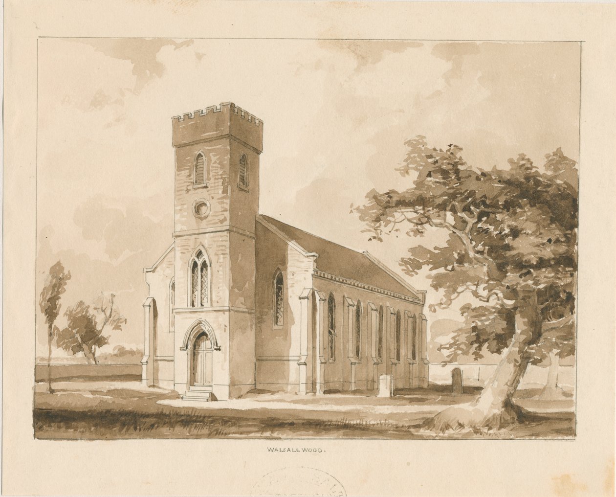 Walsall Wood Church by Thomas Peploe Wood