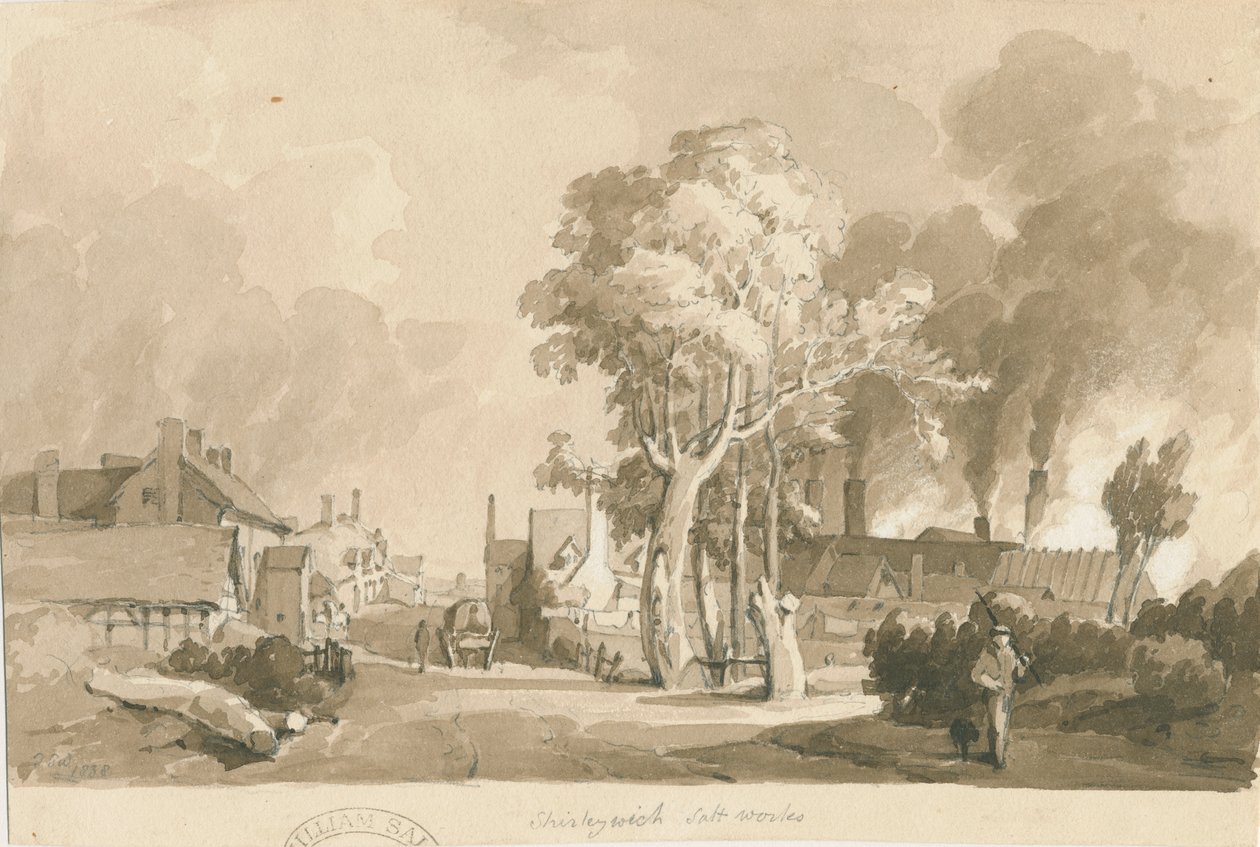Weston-on-Trent - Shirleywich Saltworks by Thomas Peploe Wood