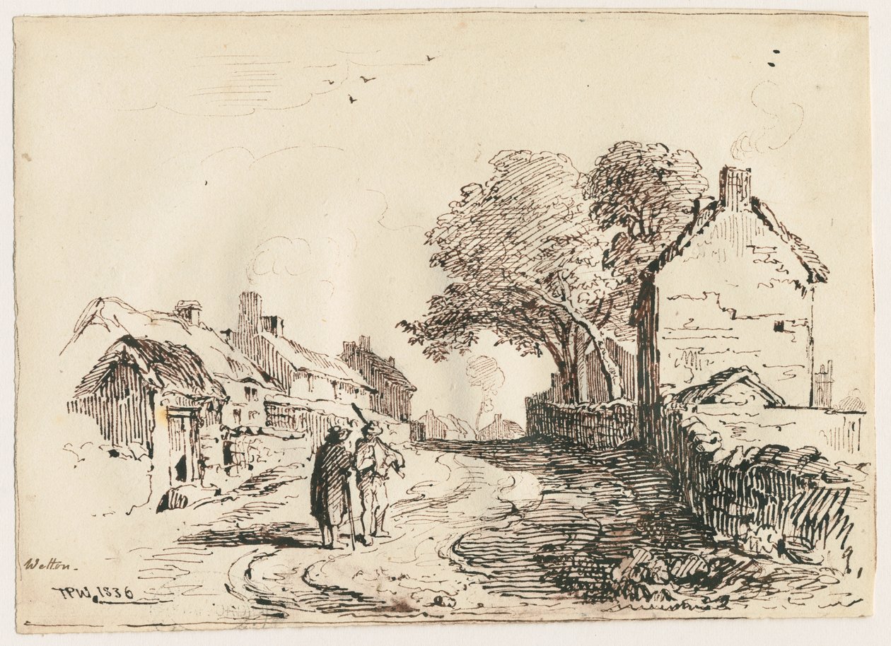Wetton - Village Street by Thomas Peploe Wood
