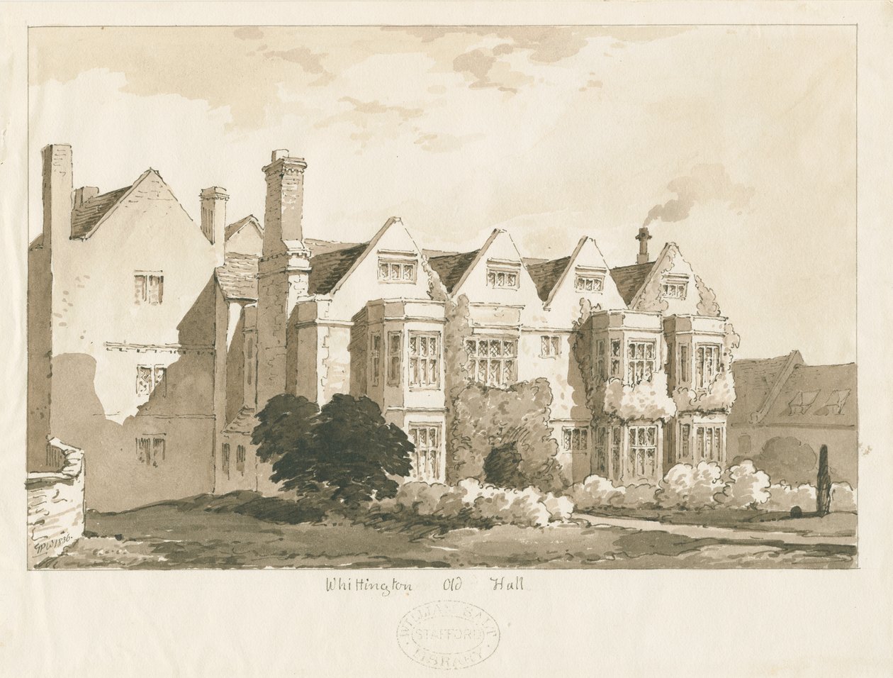 Whittington Hall by Thomas Peploe Wood