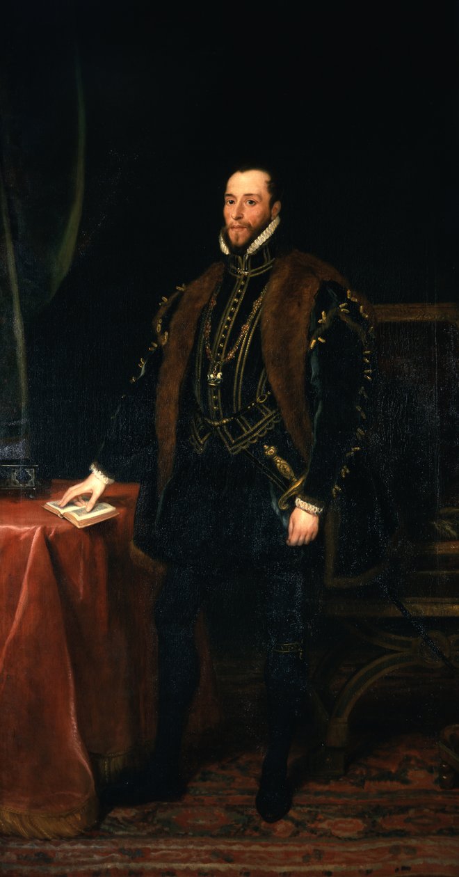 An historical portrait of Thomas, 7th Earl of Northumberland by Thomas Phillips