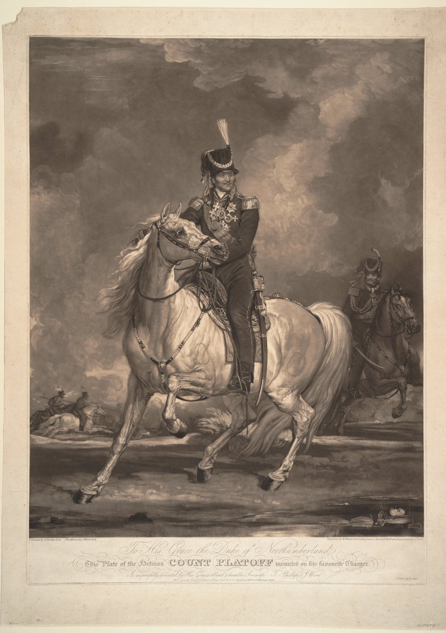 Portrait of Count Matvei Ivanovich Platov by Thomas Phillips