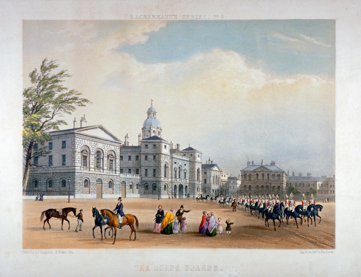 Horse Guards, Westminster, London by Thomas Picken
