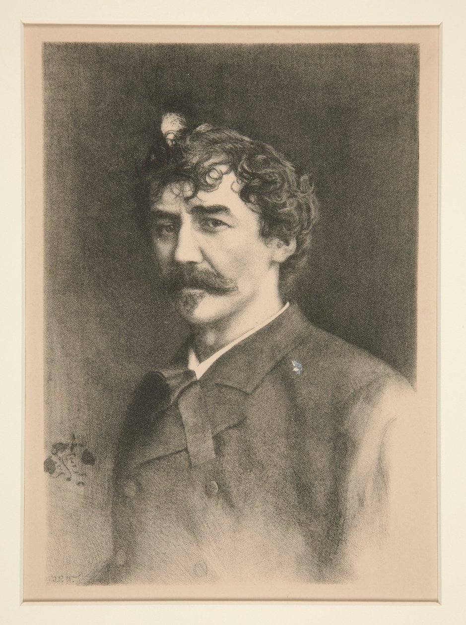 Whistler with the White Lock by Thomas Robert Way