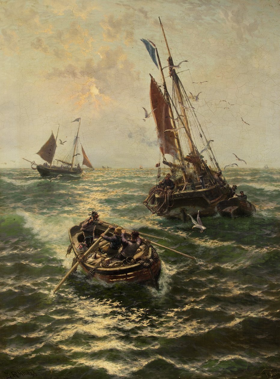 Putting the Catch Ashore by Thomas Rose Miles