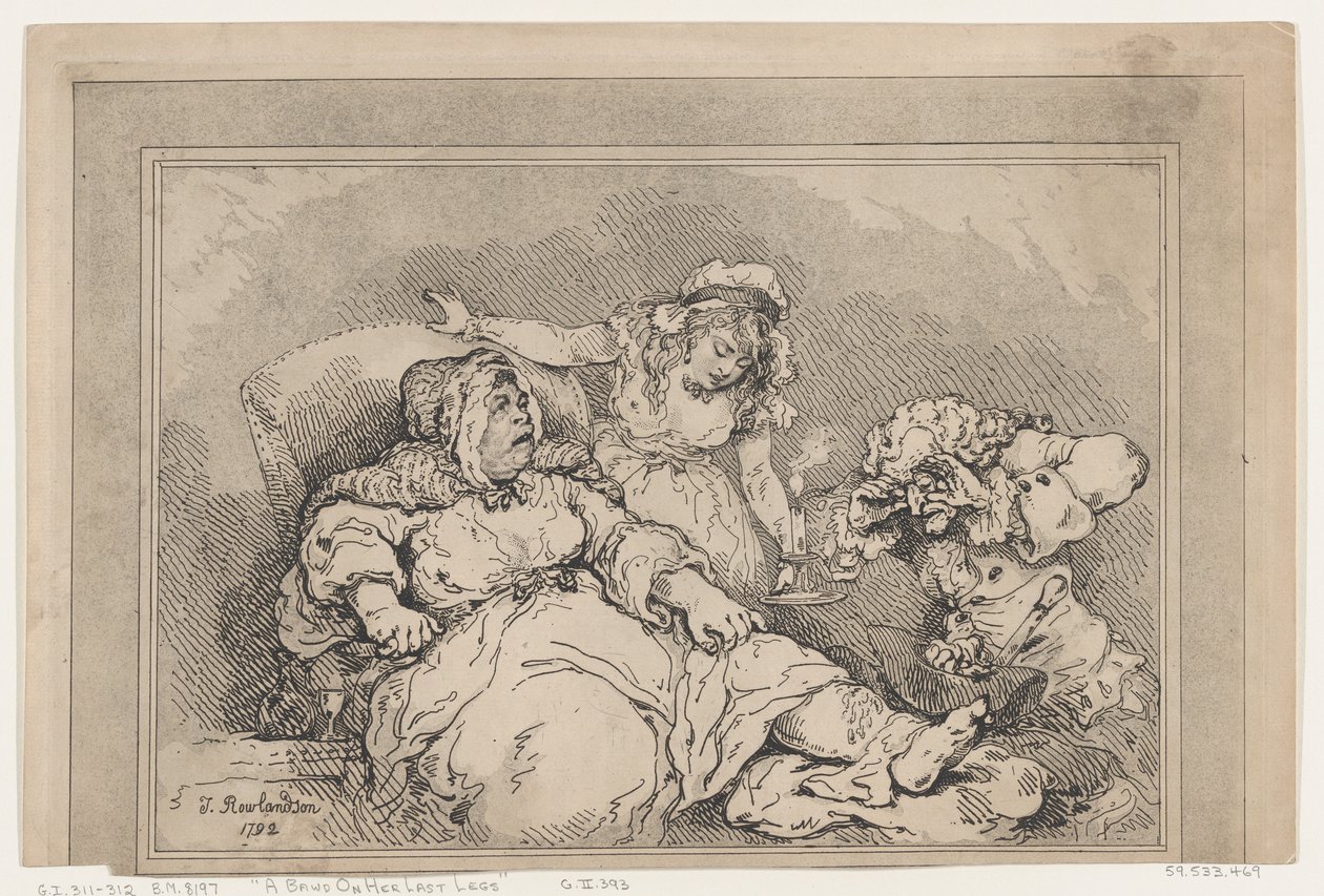 A Bawd on her Last Legs, 1792 by Thomas Rowlandson
