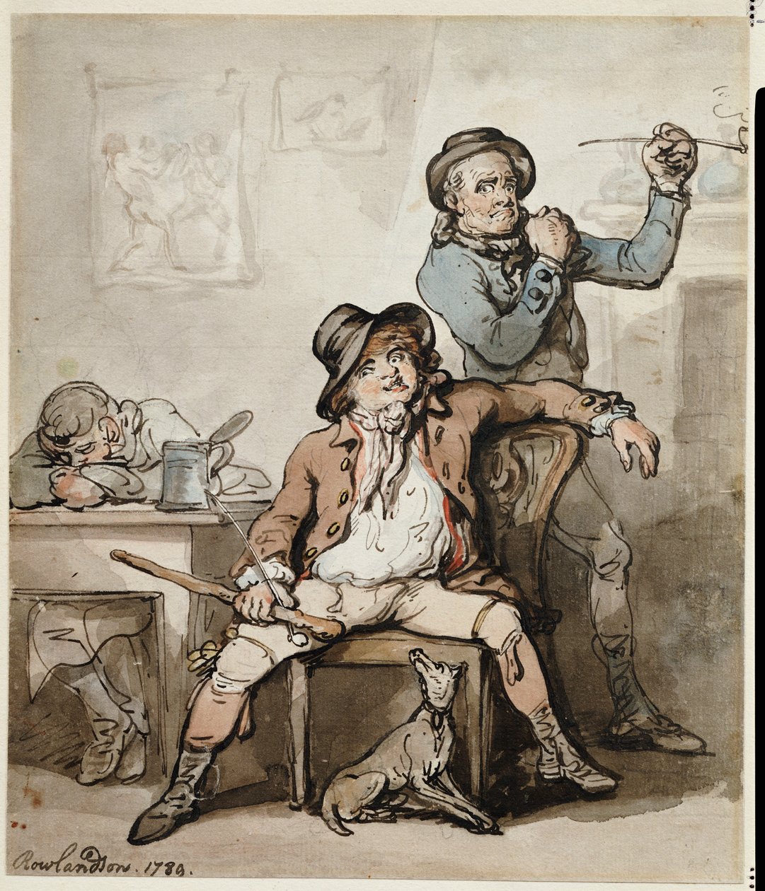 A Brace of Blackguards, 1789 by Thomas Rowlandson